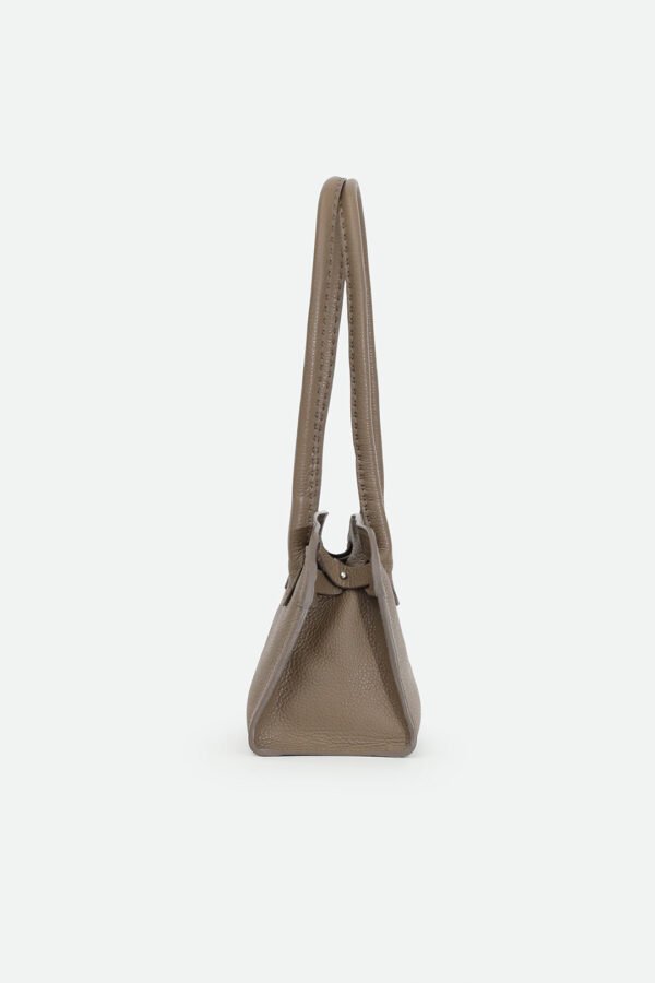 ARDEN 12 BAG IN ITALIAN TAUPE TRIM LEATHER - Image 3