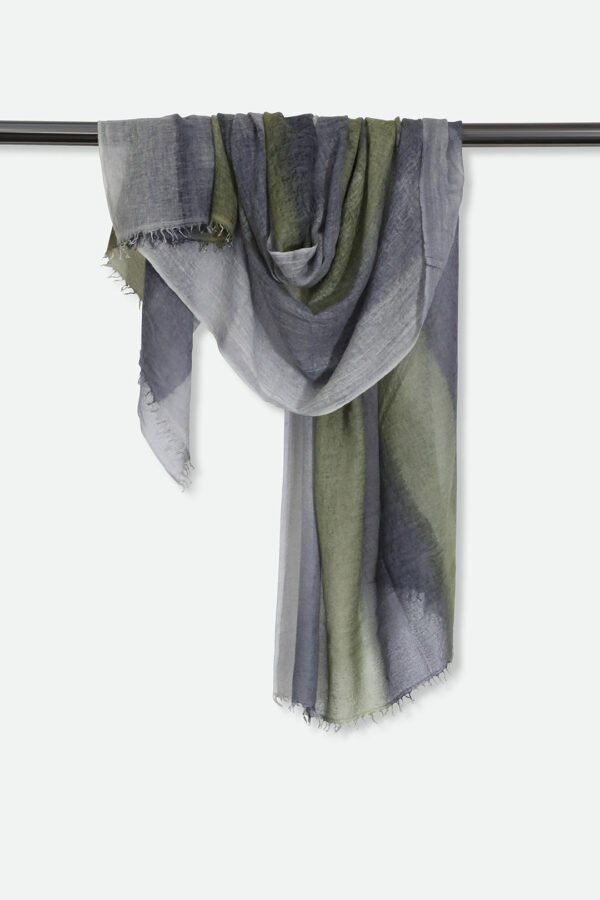 GRIGIO BANDA SCARF IN HAND DYED CASHMERE - Image 3