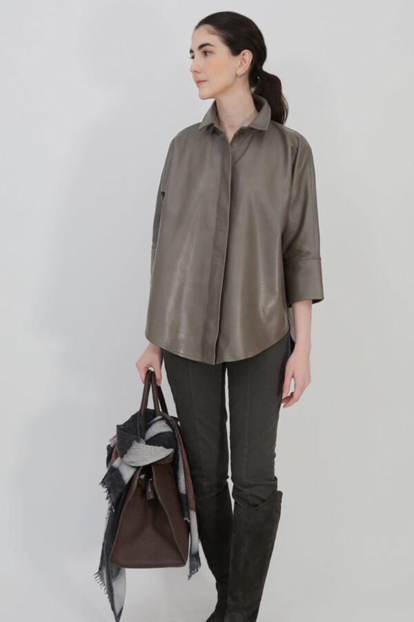 SAHANA DOLMAN LEATHER JACKET - Image 6