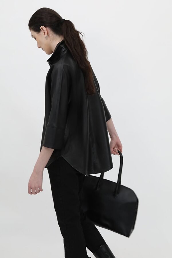SAHANA DOLMAN LEATHER JACKET - Image 2