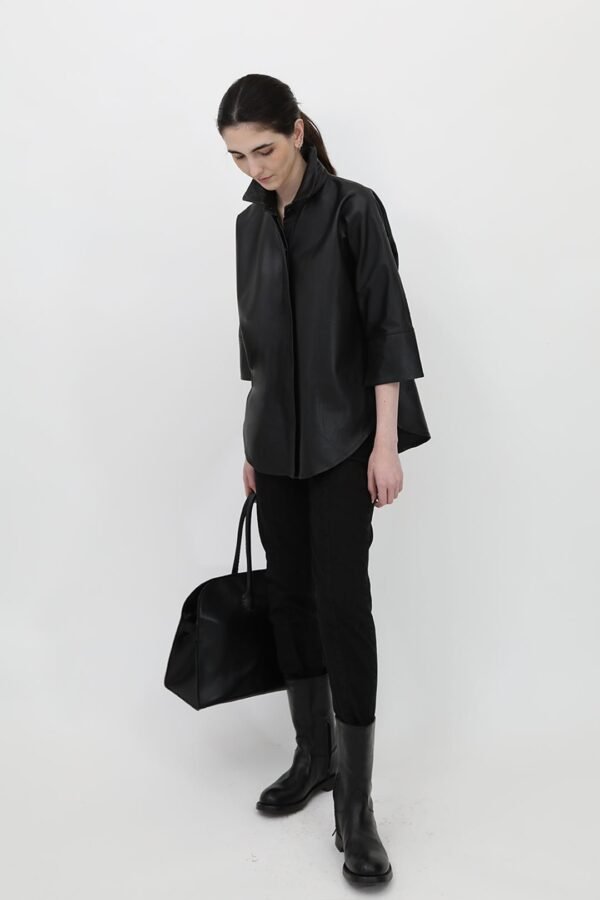 SAHANA DOLMAN LEATHER JACKET - Image 9